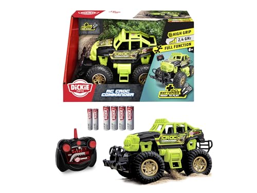Dickie Toys - Croc Commander - Veicolo Radiocomandato (Rc) (21 Cm, Scala: 1:18), Auto Fuoristrada Con Telecomando A 2 Canali Per Bambini Dai 3 Anni In