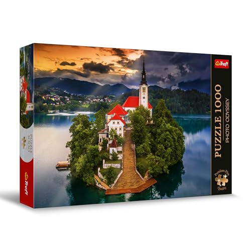 Trefl Premium Plus Quality-Puzzle Photo Odyssey: Lago Di Bled, Slovenia-1000 Pezzi, Foto Uniche, Tessere Perfettamente Abbinabili, Per Adulti E Bambin