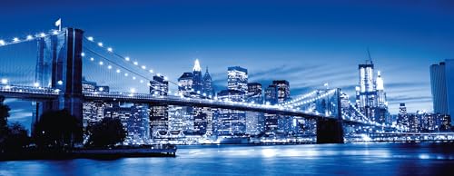 Ravensburger Puzzle 12000438 - Leuchtendes New York - 1000 Teile Puzzle Für Erwachsene Und Kinder Ab 14 Jahren, Puzzle Von New York Im Panorama-Format