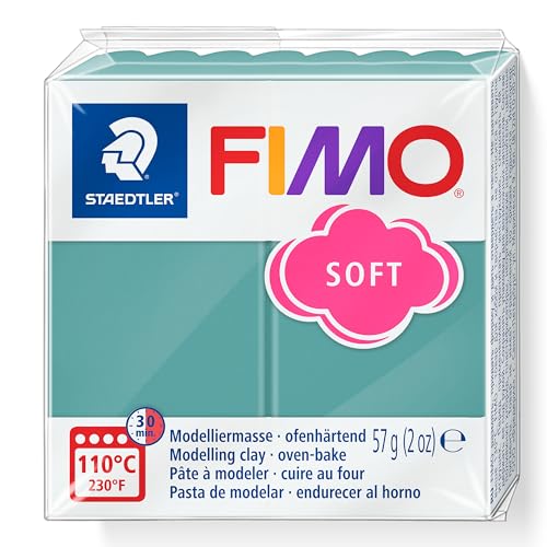 Staedtler 8020-T36 Fimo - Pasta Modellabile Polimerica Indurente Al Forno, Ocean Wave (1 Blocco Da 57 G)