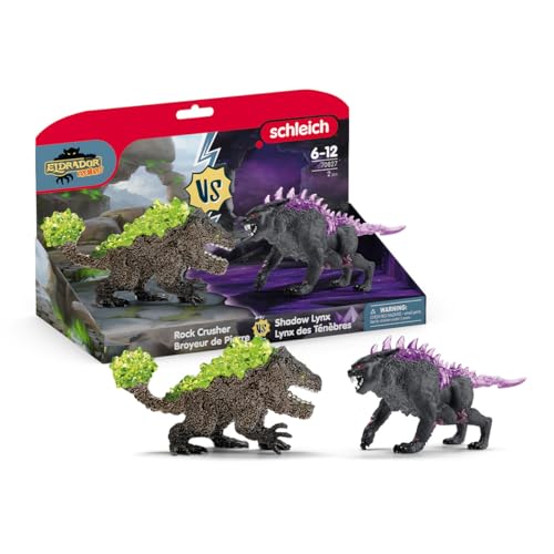 Schleich 70827 Lince Ombra Vs. Spaccarocce, Da 7 Anni, Eldrador Creatures - Figura, 31 X 16 X 18 Cm