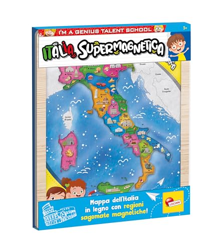 Lisciani Giochi- I'M A Genius Italia Supermagnetica, 105496, Multicolore