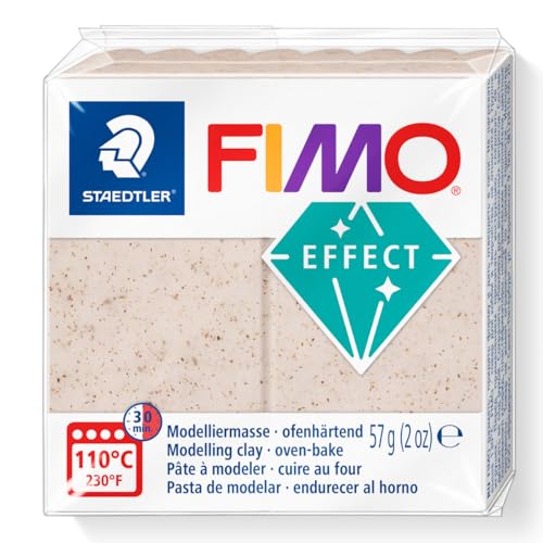Staedtler Fimo Effect 8010-770 - Pasta Modellabile Polimerica Indurente Al Forno, Motivo: Rosa Canina Botanica, 1 Blocco Da 57 G