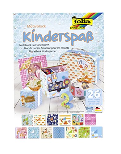 Folia 47649 - Motive Blocco Bambini Divertirsi, 24 X 34 Cm, 26 Fogli