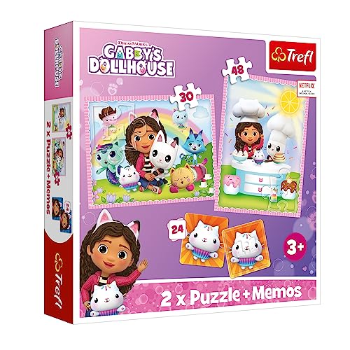 Trefl- Gabby'S Dollhouse Puzzle, Multicolore, One Size, 93382