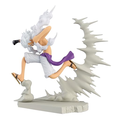 Banpresto Bp89377P Action Figure Monkey D. Luffy Gear5 One Piece, Senkozekkei, 7 Cm, Multicolore