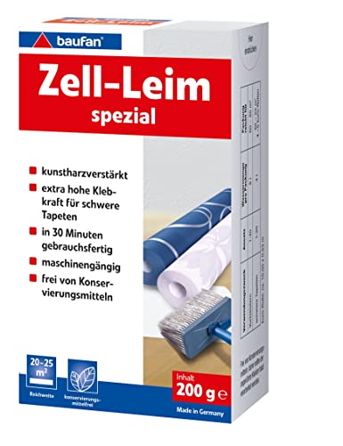 Baufan Zell - Colla Speciale Per Carta Da Parati In Fibra Grezza E Pesante, 200 G