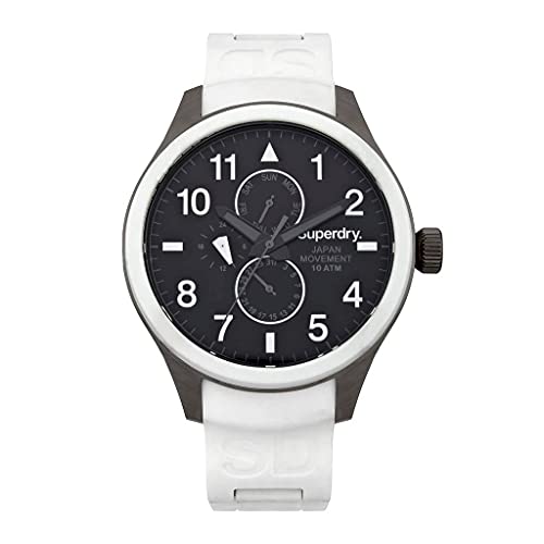 Superdry Orologio Analogico Al Quarzo Uomo Con Cinturino In Silicone 5024693102709