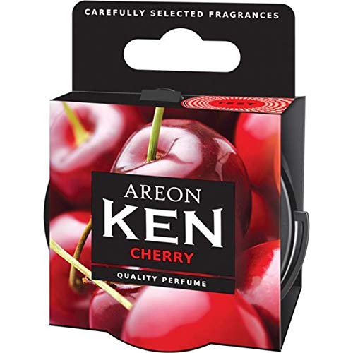 Areon Ken Deodorante Auto Ciliegia Dolce Ambiente Profumatore Contenitore Scatola Originale Profumo Interni Casa 3D ( Cherry Set X 3 )