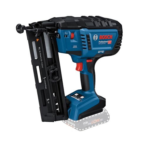 Bosch Professional 18V System Chiod. Legno A Batteria Gnh 18V-64-2 (Mod. Azion. Singola, Idonea Per Chiodi: 32-64 Mm, 16 Ga (1,6 Mm) E Angolo Di Incli