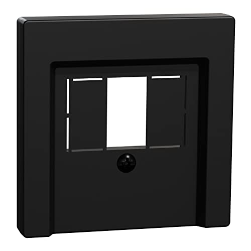 Merten - Piastra Centrale Per Tae/Audio/Usb, Nero Opaco, Sistema M, Meg4250-0403