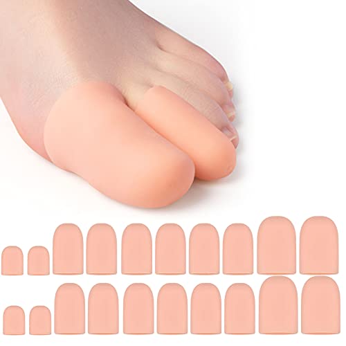 20 Pezzi Protezione Dita Piedi, Cappucci Copri Dita In Gel, Protezione Tubolare Gel, Cappucci Di Protezione, Salva Proteggi Dita, Calli, Unghie Incarn
