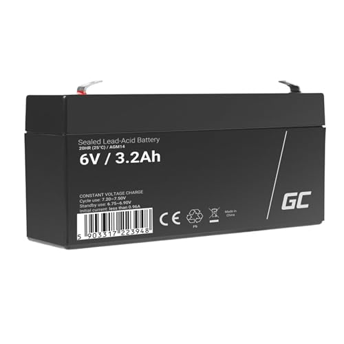 Greencell Batería Agm 6V 3.2 Ah