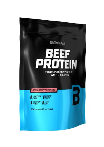 Biotechusa Beef Protein, Formula Con Peptidi Di Proteine Idrolizzate All'87%, Senza Lattosio E Senza Glutine, A Basso Contenuto Di Grassi E Senza Zucc