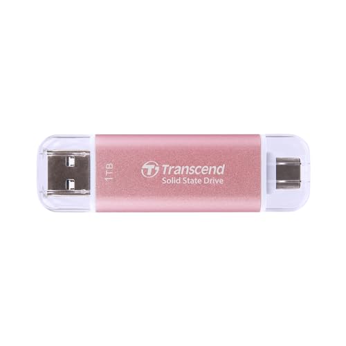 Transcend 1Tb Usb 10Gbps Esd310 Portable Ssd Solid State Drive Ts1Tesd310P Pink