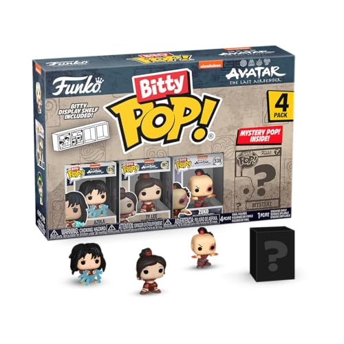 Funko Bitty Pop! Avatar: Tla - Azula 4Pk - Azula With Lightning, Ty Lee, Zuko With Fire Daggers E Una Mini Figura Misteriosa A Sorpresa - 0.9 Inch (2.