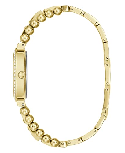 Guess Women'S Quartz Dress Watch With Stainless Steel Strap, Gold, 14 (Model: Gw0401L2)