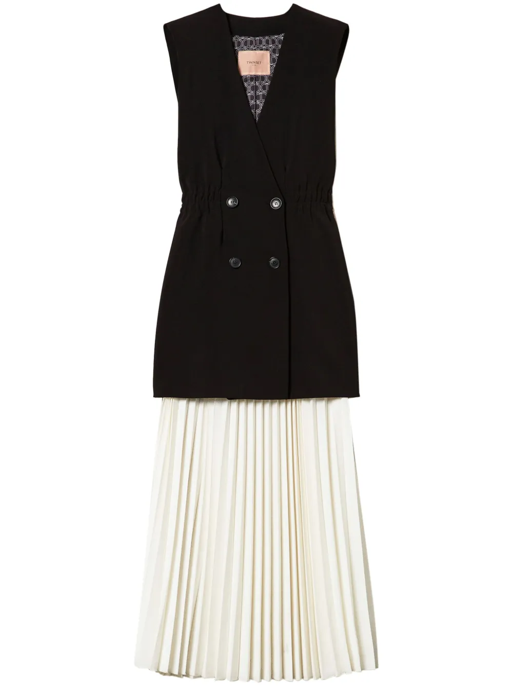 TWINSET pleated dress - Nero
