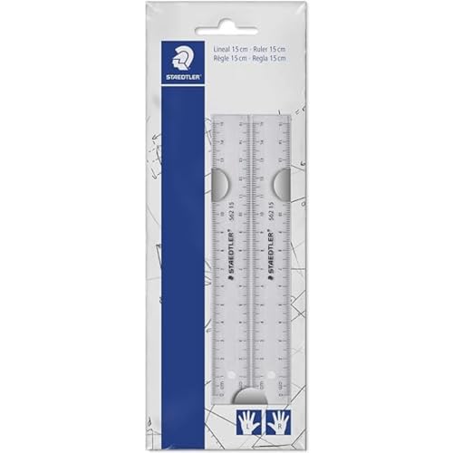 Staedtler 562 152 Pb Th - Set Di Righelli Piatti In Plastica, 150 Mm