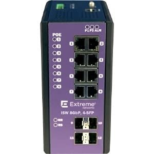 Extreme Networks Extremeswitching Industrial Ethernet Switches Isw 8Gbp,4-Sfp - Interruttore - Gestito - 8 X 10/100/1000 (Poe+) + 4 X Sfp - Montaggio