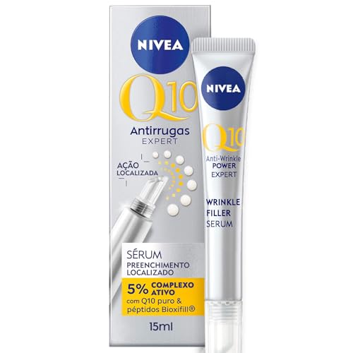Nivea Q10 Anti-Rughe Expert Siero Filler Anti-Rughe Mirato 15 Ml, Siero Viso Antirughe Ad Azione Mirata, Filler Viso E Contorno Occhi Antirughe Con Co