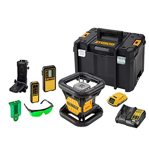 Dewalt, Laser Rotante Con Raggio Verde Di Alta Visibilità E Batteria Ricaricabile Da 18V,