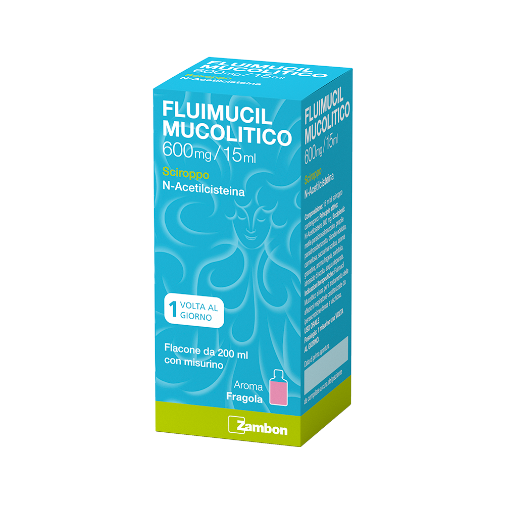Fluimucil Mucolitico 600Mg/15Ml Zambon Sciroppo 200Ml