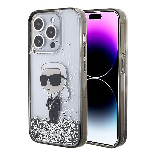 Cg Mobile Karl Lagerfeld - Cover Liquida Glitterata Per Iphone 15 Pro