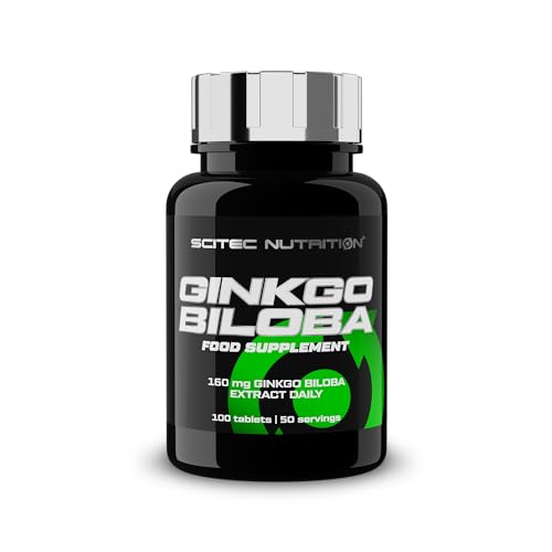 Scitec Nutrition Ginkgo Biloba Estratto In Compresse - Supporto Naturale, Principi Attivi Standardizzati, 100 Compresse