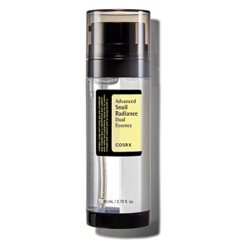 Cosrx Niacinamide 5% + Snail Mucin 74% Dual Essence, Anti Aging Face Serum For Dull Skin, Hydrating, Brightening, Repairing, 2.70 Fl.Oz / 80Ml, Sensit