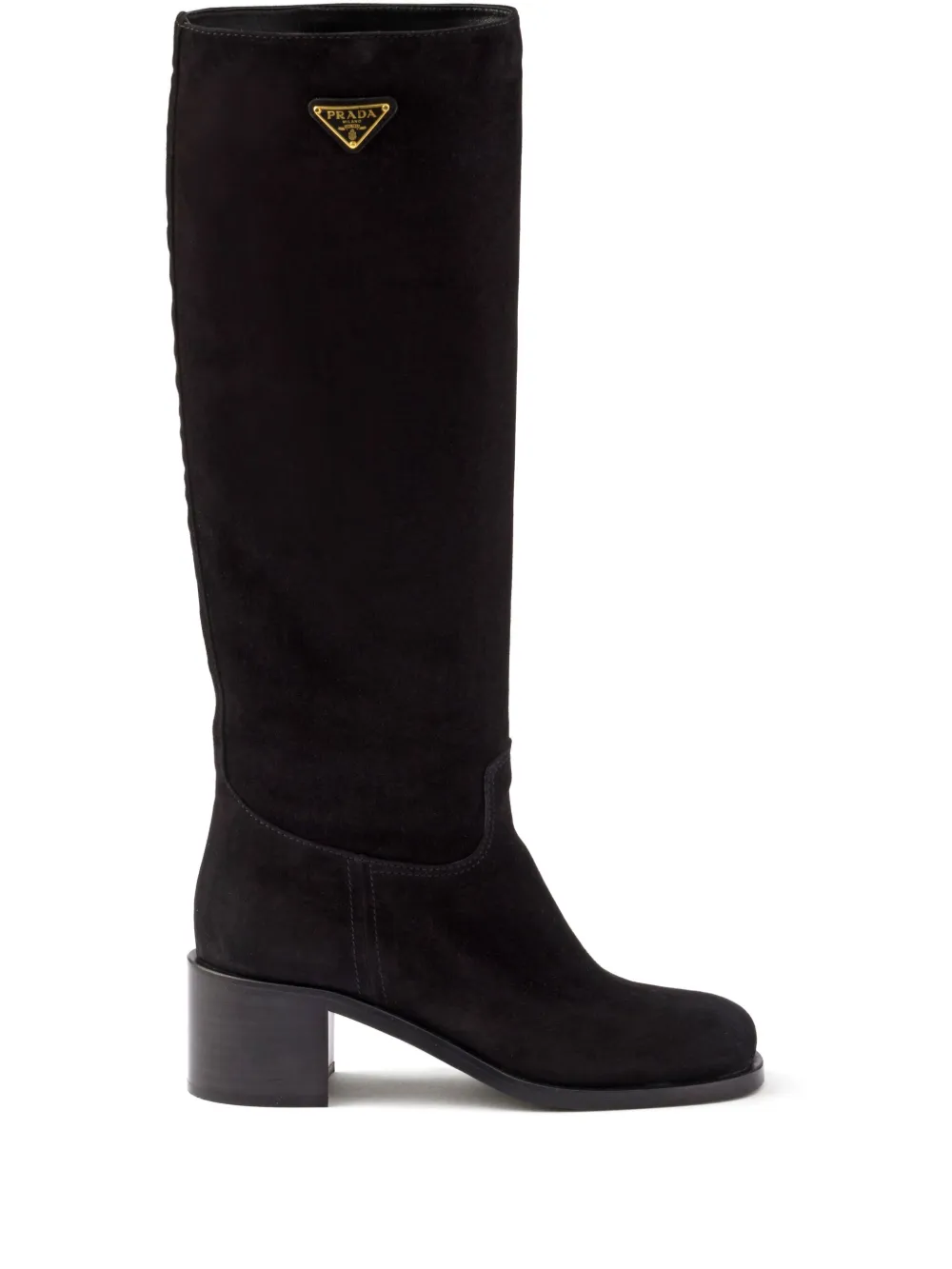 Prada 55mm suede boots - Nero