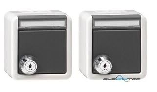 Gira 456030 Set 2X Schuko Kd Schloss Gleichschließen, Grau