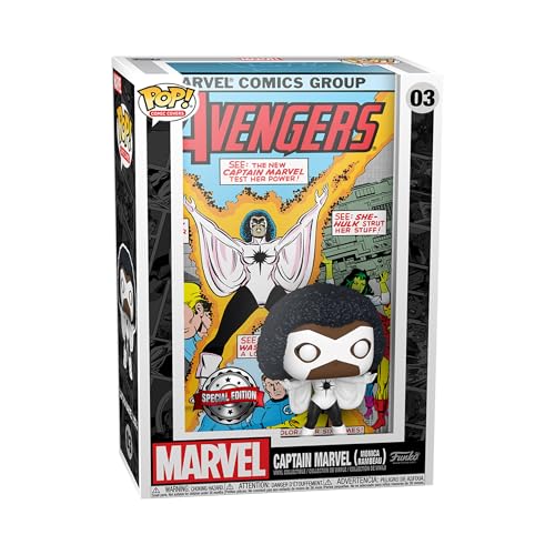 Funko Pop! Cover Art: Marvel - Captain Marvel- Figura In Vinile Da Collezione - Idea Regalo - Merchandising Ufficiale - Giocattoli Per Bambini E Adult