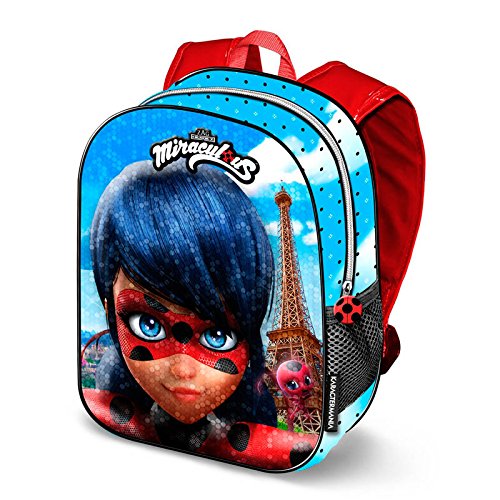 Karactermania Ladybug Courage-3D Shine Rucksack (Klein) Zainetto Per Bambini, Blu