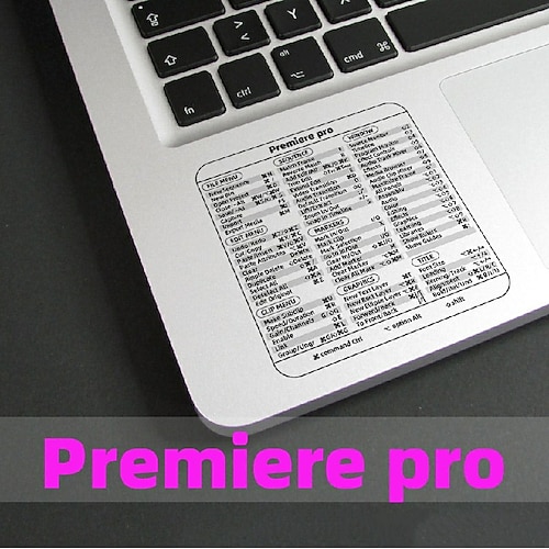 adesivi scorciatoie adesivi tastiera per mac chromebook word photoshop audition illustrator premiere pro after effects vinile laminato senza residui a