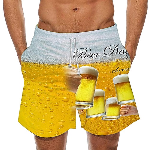 oktoberfest pantaloncini da surf da uomo pantaloncini da birra costume da bagno pantaloncini estivi pantaloncini da spiaggia coulisse con fodera in re
