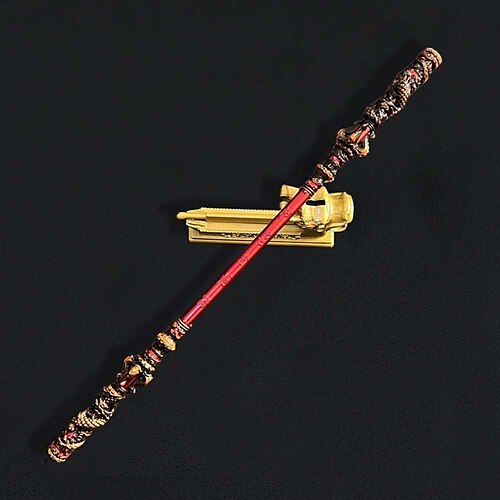 mito nero wukong monkey king manganello d'oro ruyi jingu bang regali per adulti mini bastone wukong arma sun wukong miniatura 30cm 11.8''