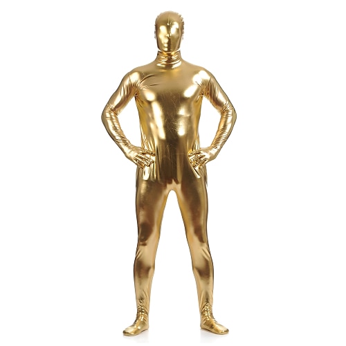 Costumi zentai lucidi Tuta di pelle Costumi corpo intero Per adulto Elastene Lattice Costumi Cosplay Sesso Per uomo Per donna Tinta unita Halloween Ma