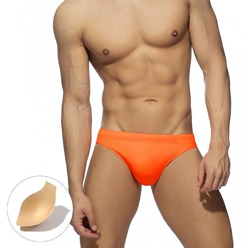 Per uomo Costumi da bagno Slip da bagno Colore puro Antiparassitario A prova di perdita Spiaggia Piscina Di tendenza Semplice Blu chiaro Nero Media el