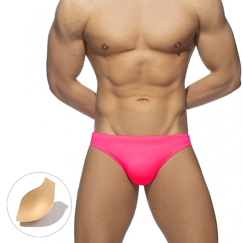 Per uomo Costumi da bagno Slip da bagno Colore puro Antiparassitario A prova di perdita Spiaggia Piscina Di tendenza Semplice Blu chiaro Nero Media el