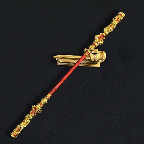 mito nero wukong monkey king manganello d'oro ruyi jingu bang regali per adulti mini bastone wukong arma sun wukong miniatura 30cm 11.8''