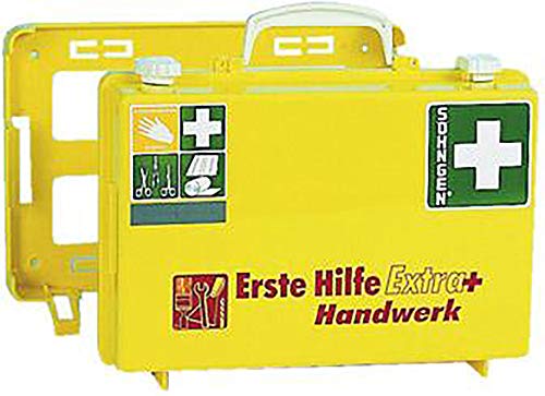Söhngen 371096 - Valigetta Per Primo Soccorso, Extra + Artigianato, Larghezza 310 X Profondità 130 Mm, Colore: Giallo Brillante