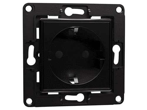 Shelly Home Accessori Presa A Muro Eu Wandsteckdose Schwarz