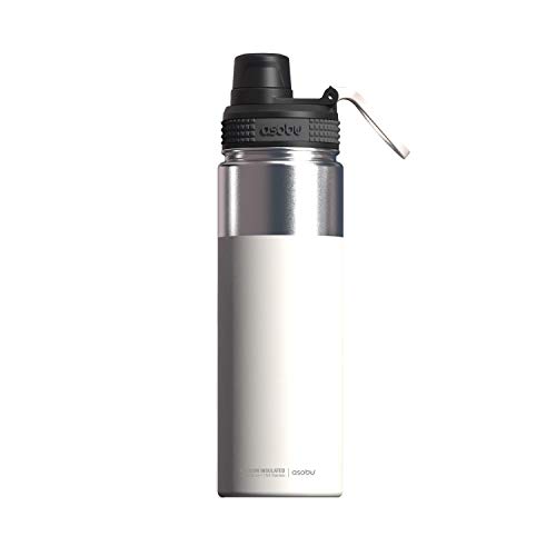 Asobu - Alpine Flask - Botella Aislada De Acero Inoxidable 530Ml Blanco
