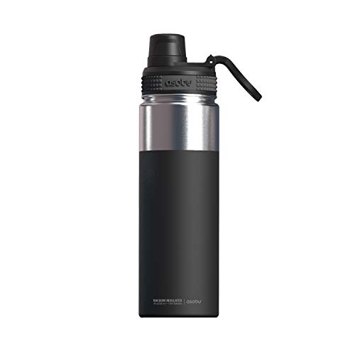 Asobu - Alpine Flask - Botella Aislada De Acero Inoxidable 530Ml Negro