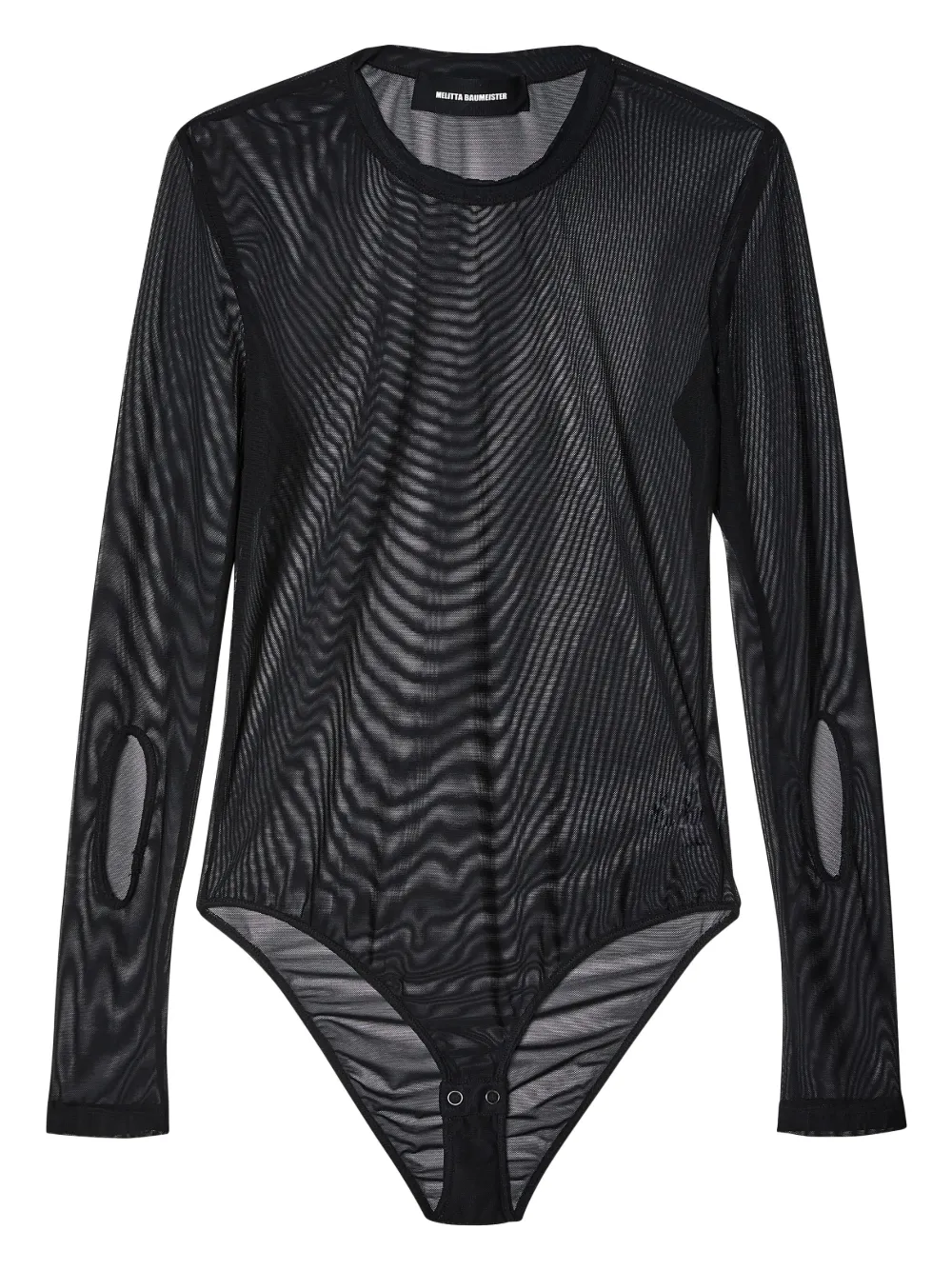 Melitta Baumeister Body semi trasparente - Nero