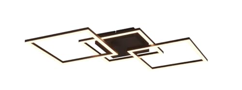 Plafoniera Led Trio Lighting Trail 31W 3000K Nero Opaco - R64493132