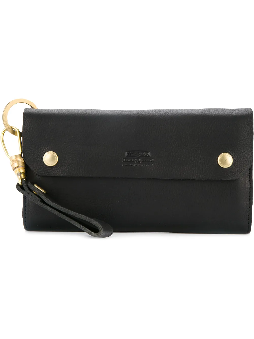 As2ov Oiled shrink long wallet - Nero