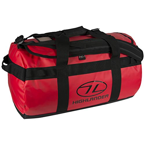 Highlander Lomond Tarpauline Borsone Sportivo, Rosso, 65 Litri