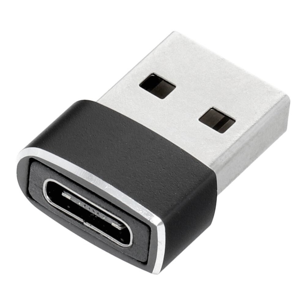 ADATTATORE DI RICARICA USB-C TO USB NERO PER SMARTPHONE CELLULARI TABLET 791394A